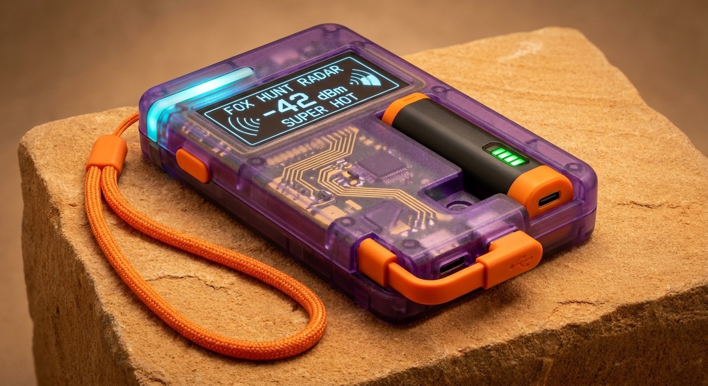 Pro Translucent Purple Case with Docked External Battery
